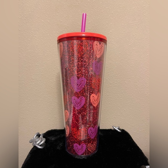 Starbucks Valentines glitter hearts tumbler - Picture 2 of 2
